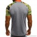 Fashion Raglan T Shirt Donci Men's Short Sleeve Baseball Tees Patchwork Fashion Casual Summer Slim Fit Workout Sport Tops Gray B07Q5ZN8YF